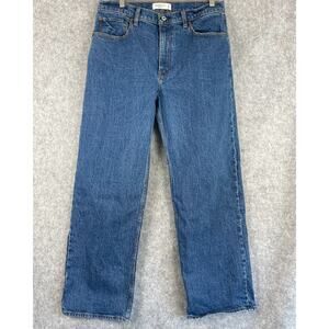 Abercrombie Fitch Jeans 90s Relaxed High Rise Womens 32/14 Medium Wash Denim‎